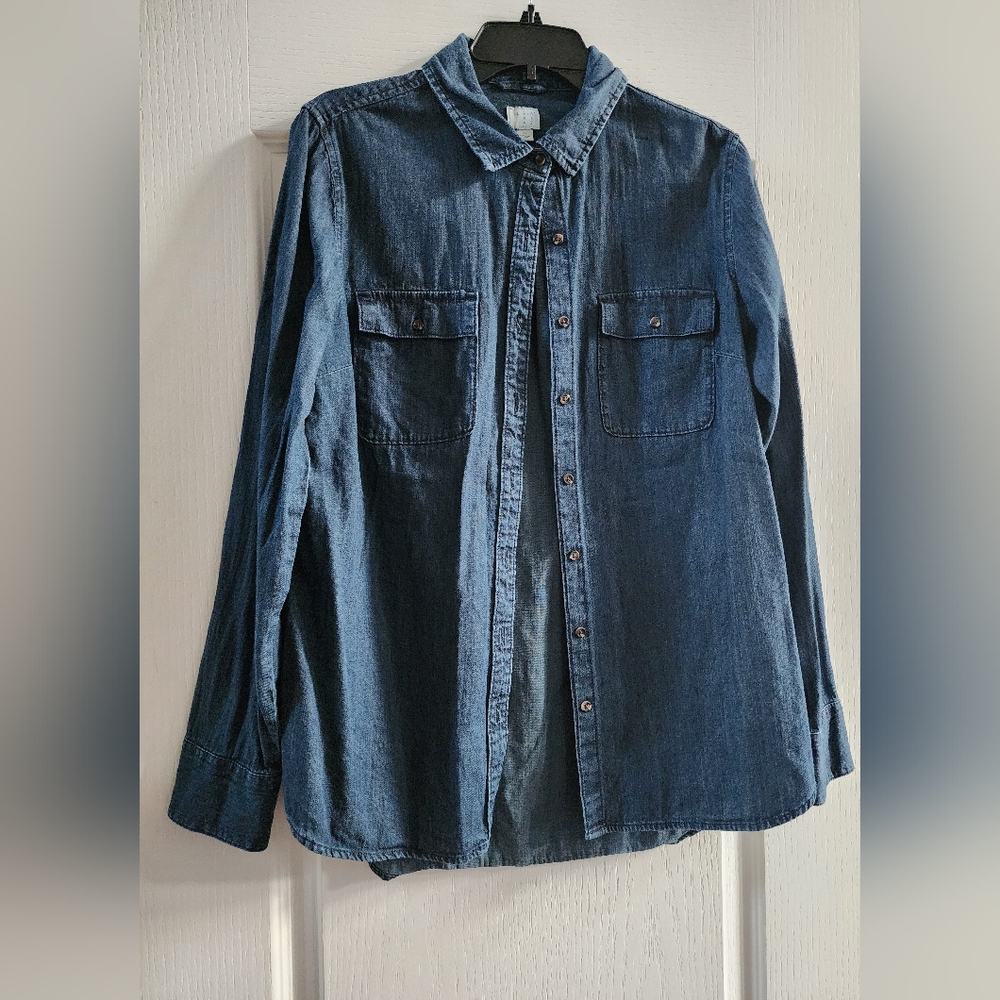 A New Day Denim Button Down Shirt